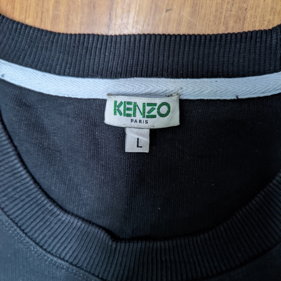 Kenzo Kenzo Paris Black Tiger Logo Crewneck Sweatshirt | - Picture 4 of 8